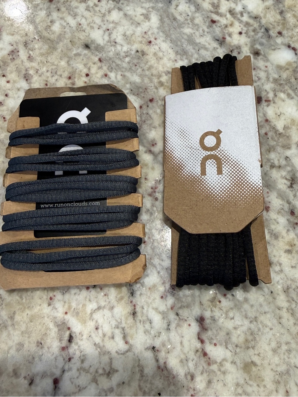 On Running Replacement Laces in Black & Charcoal NWOT